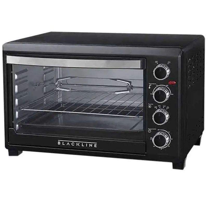 BLACKLINE - Horno Eléctrico 38 Litros Negro