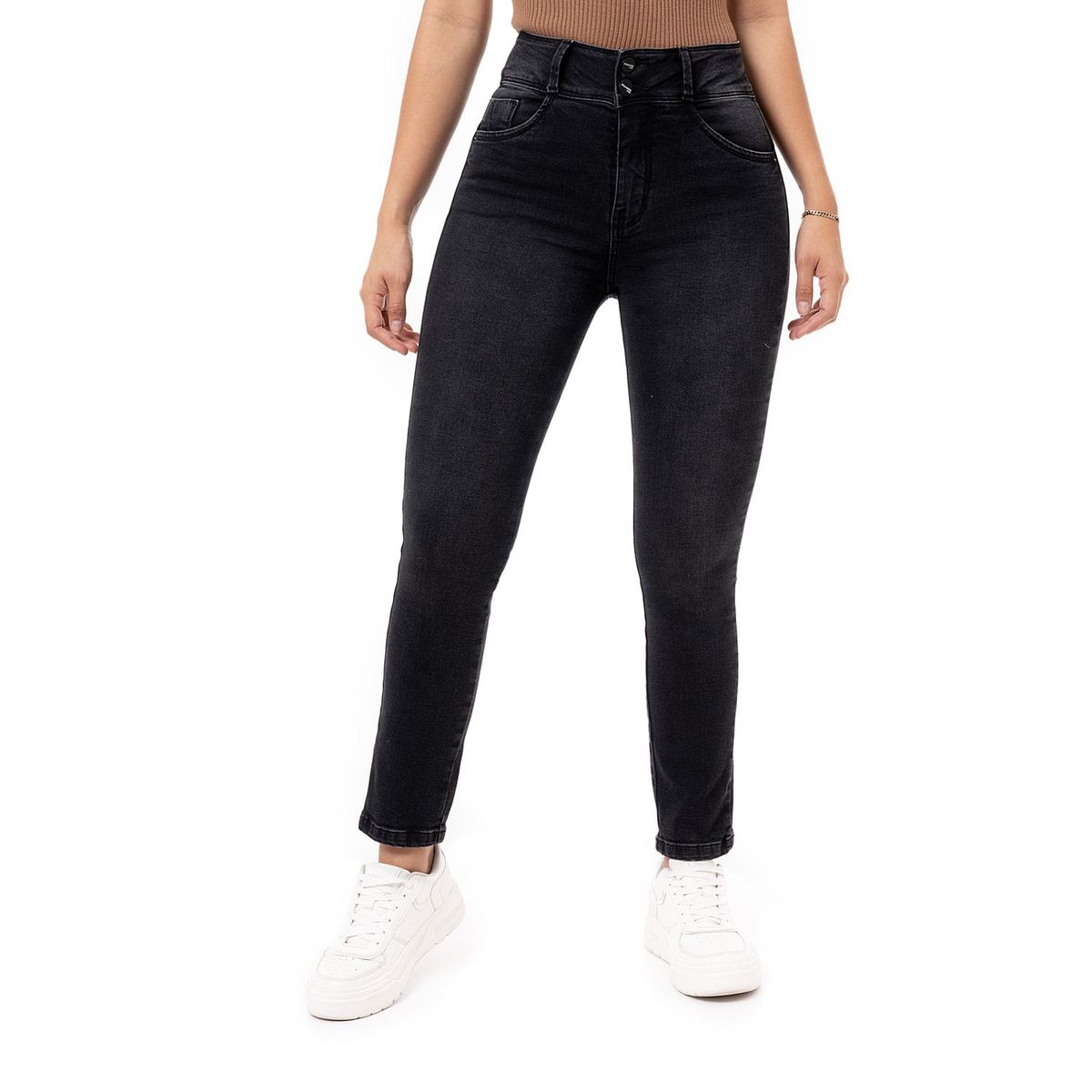 PIONIER - Pantalon Moda Denim Stretch Mujer Ninha