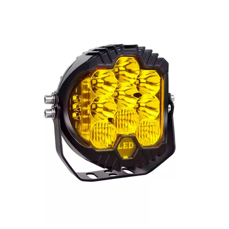 GENERICO - Faro Force 9 pulgadas Luz Amarilla Con DRL Ámbar 12000LM