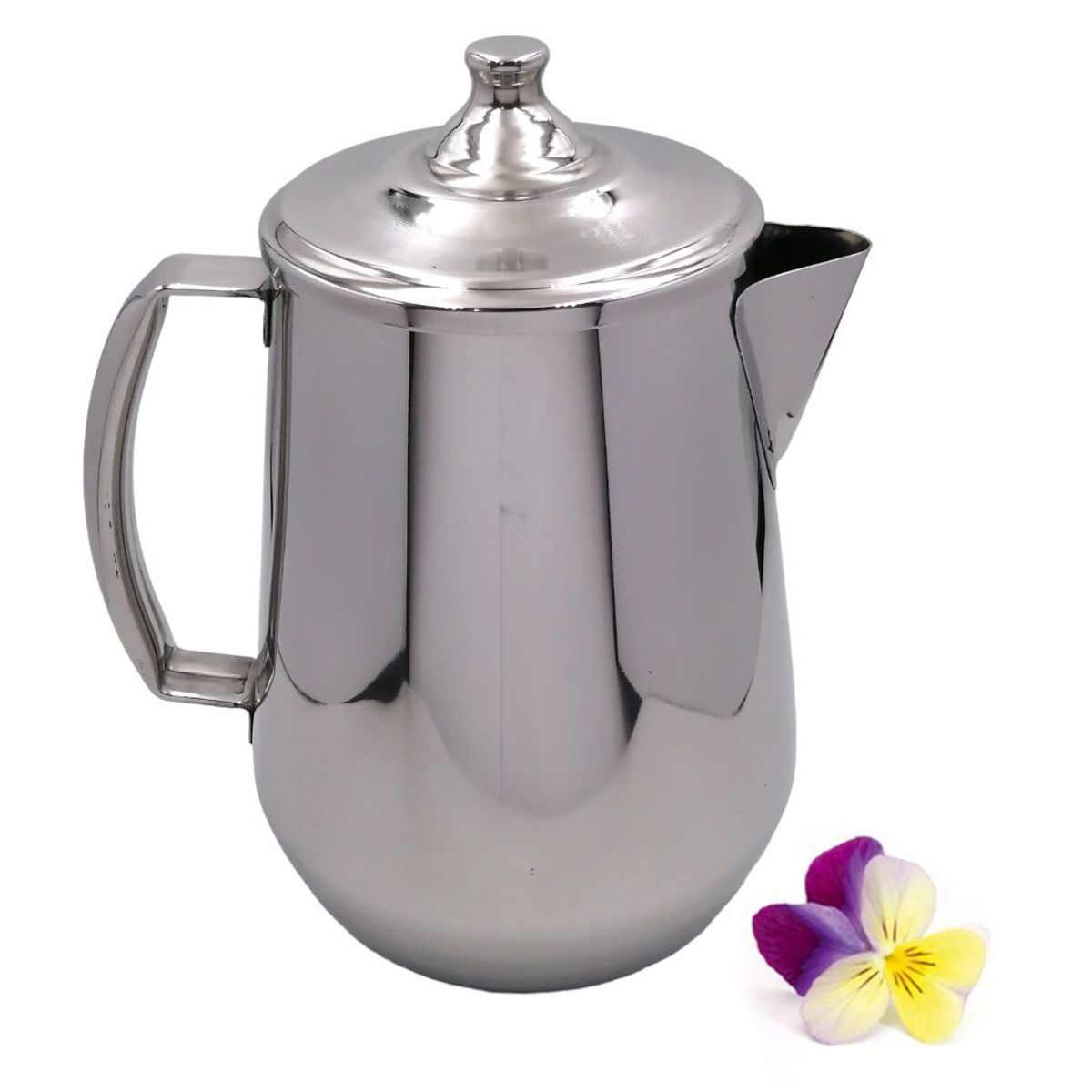 GENERICO - Jarra de Acero Inoxidable 1200ml - con Tapa - Delider