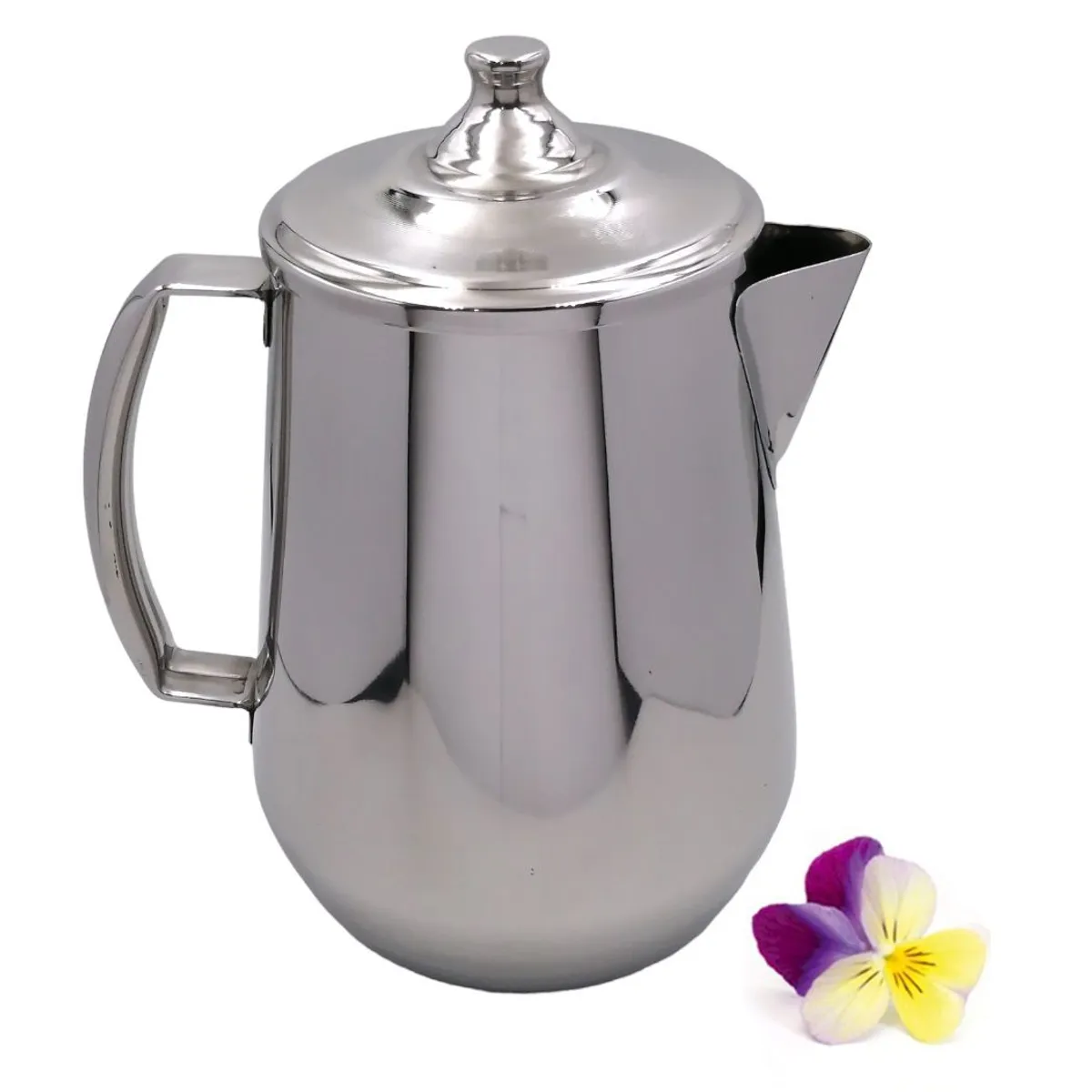 GENERICO - Jarra de Acero Inoxidable 1200ml - con Tapa - Delider