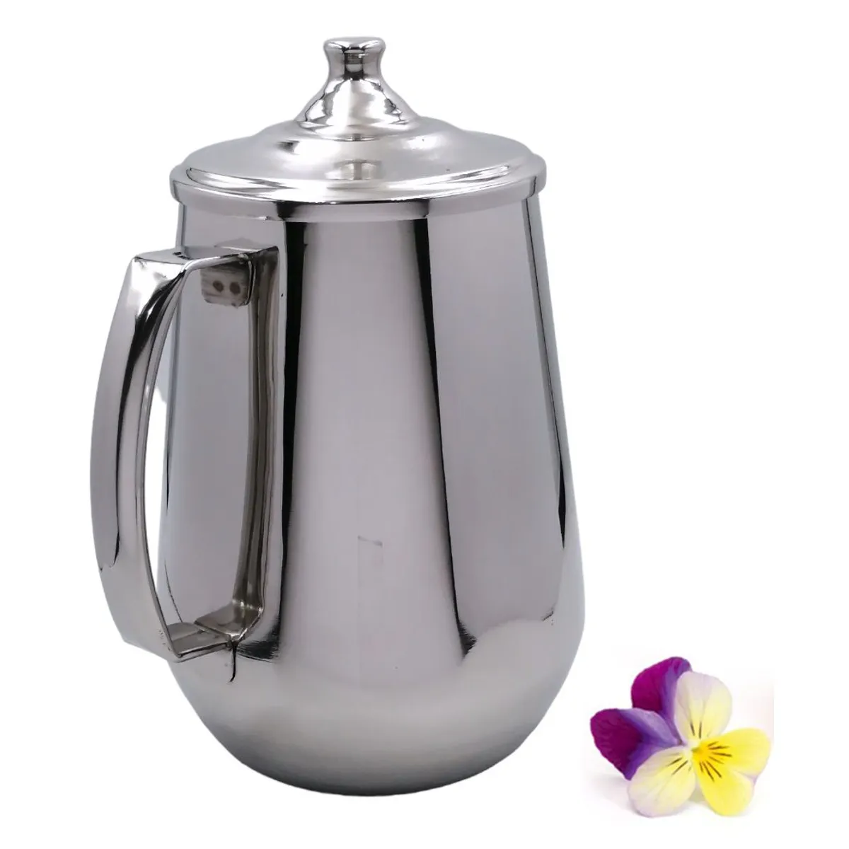 GENERICO - Jarra de Acero Inoxidable 1200ml - con Tapa - Delider