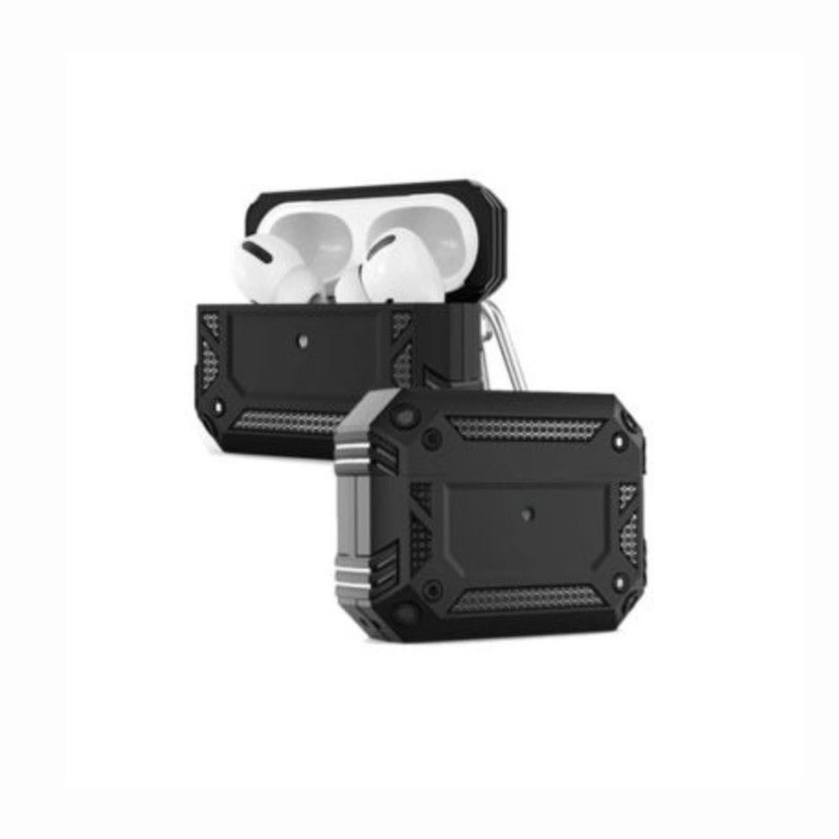 GENERICO - Case Armor Para Audifono Airpods Pro 1ra Gen - Negro
