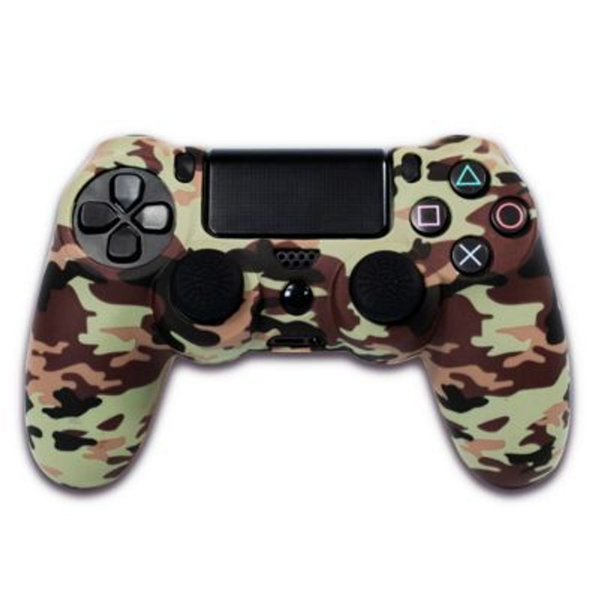 EXTINGTION - Funda de Silicona para mando de PS4 Camuflaje Verde