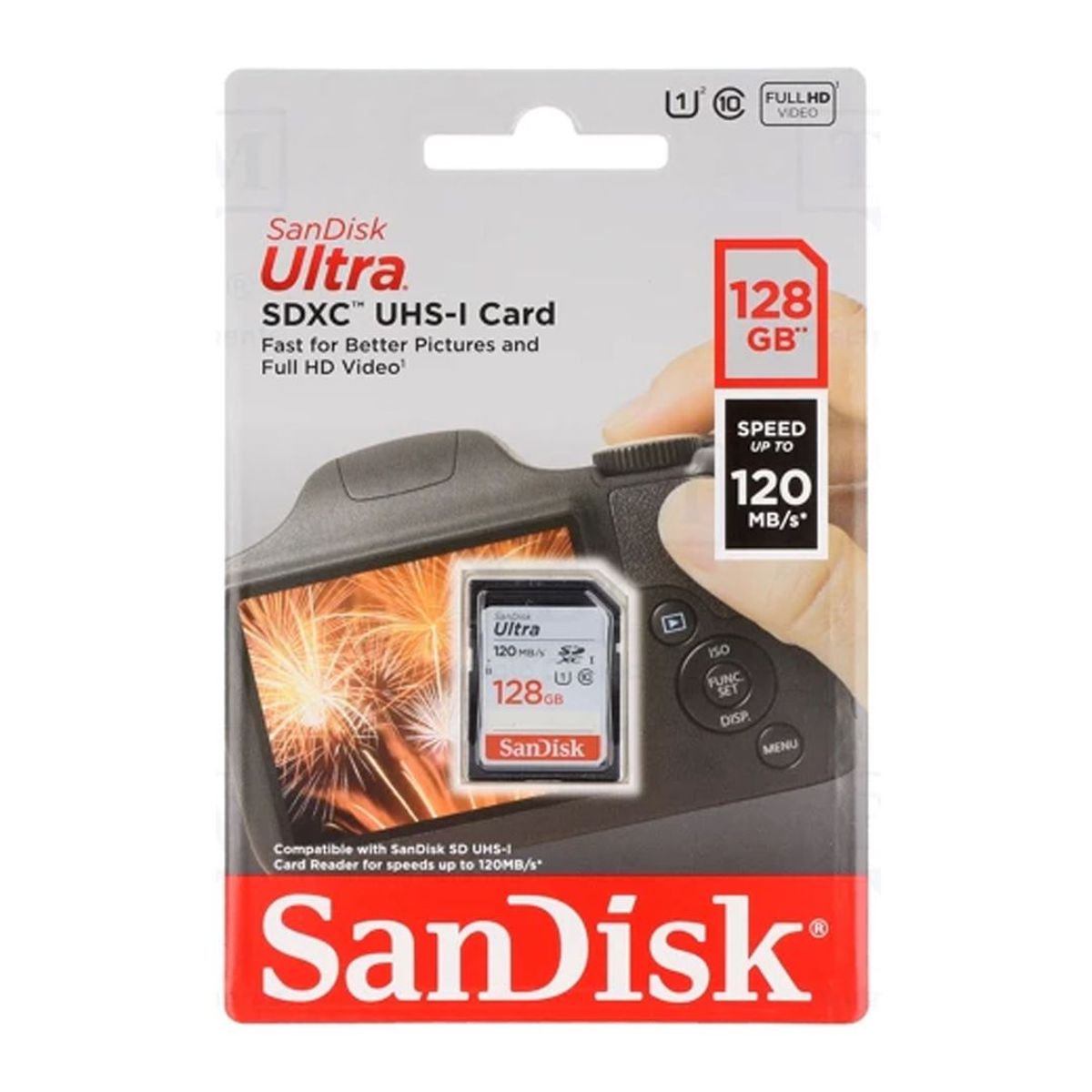 SANDISK - Sandisk Memoria SD Ultra SDXC 128gb UHS-I Clase-10 U1 120mbs