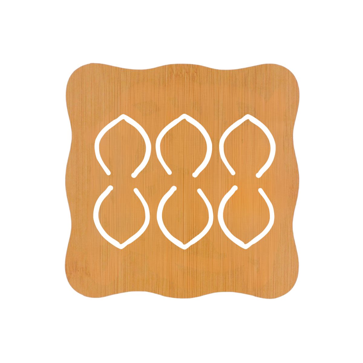 INSPIRA - Set de 4 Soportes de Bambú Resistente al Calor