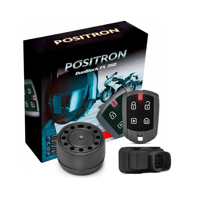 NAOEVO - Alarma Positrón FX350-G8 Azul Para Motocicleta