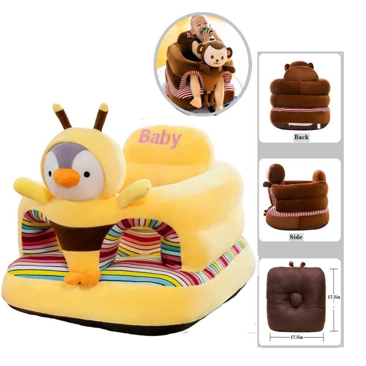 GENERICO - Asiento Sofa Soporte de bebe Diseño pollito