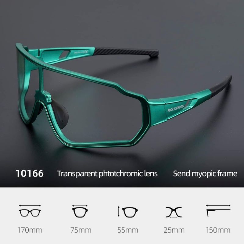 ROCKBROS - LENTES ROCKBROS FOTOCROMATICOS 10166 VERDE