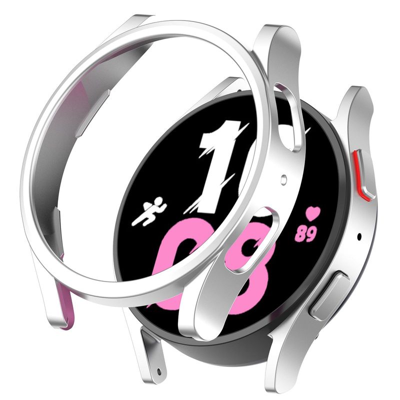 GENERICO - Case Bumper para SAMSUNG GALAXY WATCH 6 CLASSIC DE 47MM - Plata