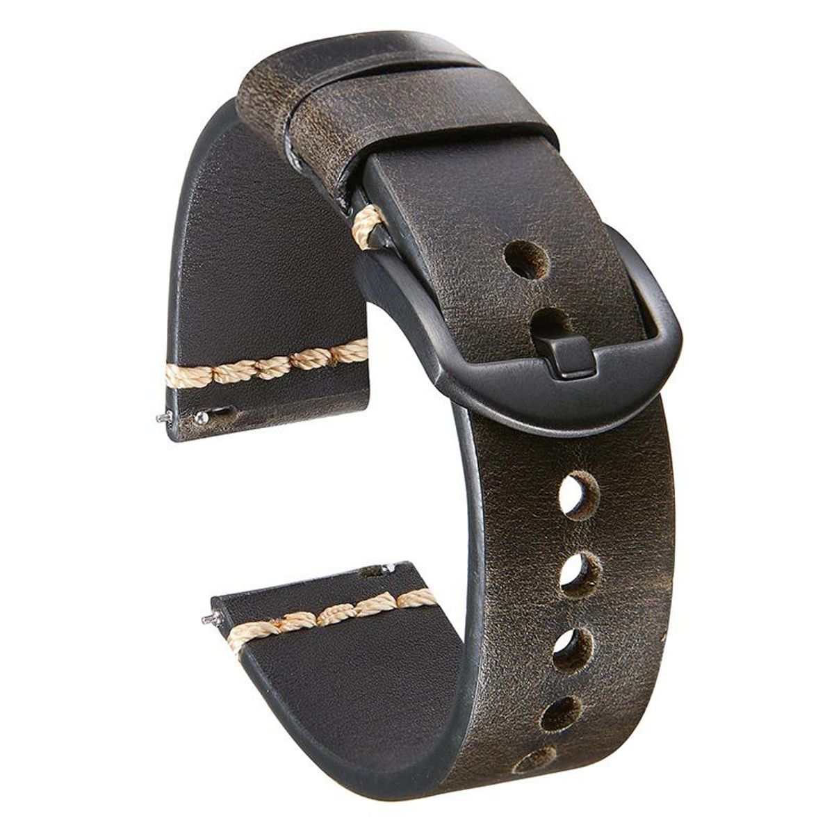 GENERICO - Correa Cuero 1 para Samsung Galaxy Watch 6 / 6 Classic - Negro