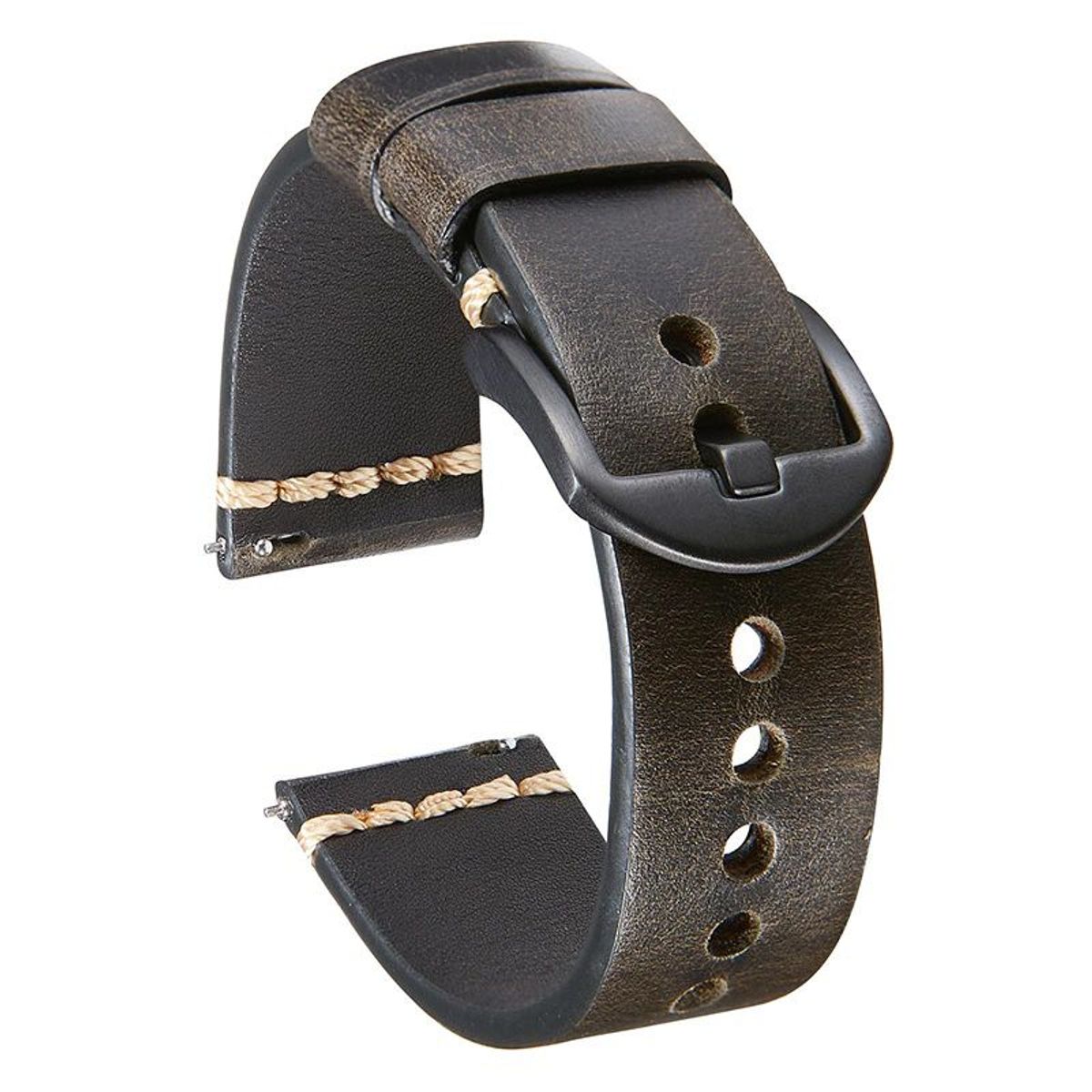 GENERICO - Correa Cuero 1 para Samsung Galaxy Watch 6 / 6 Classic - Negro