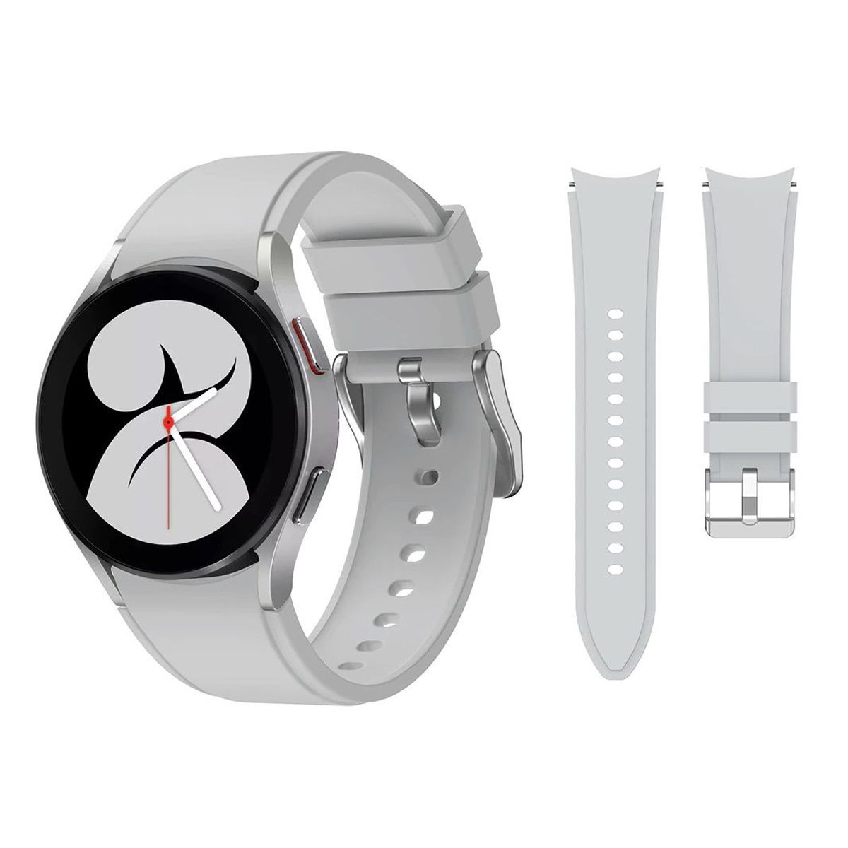 GENERICO - Correa Silicona 1 para Samsung Galaxy Watch 6 / 6 Classic - Plomo