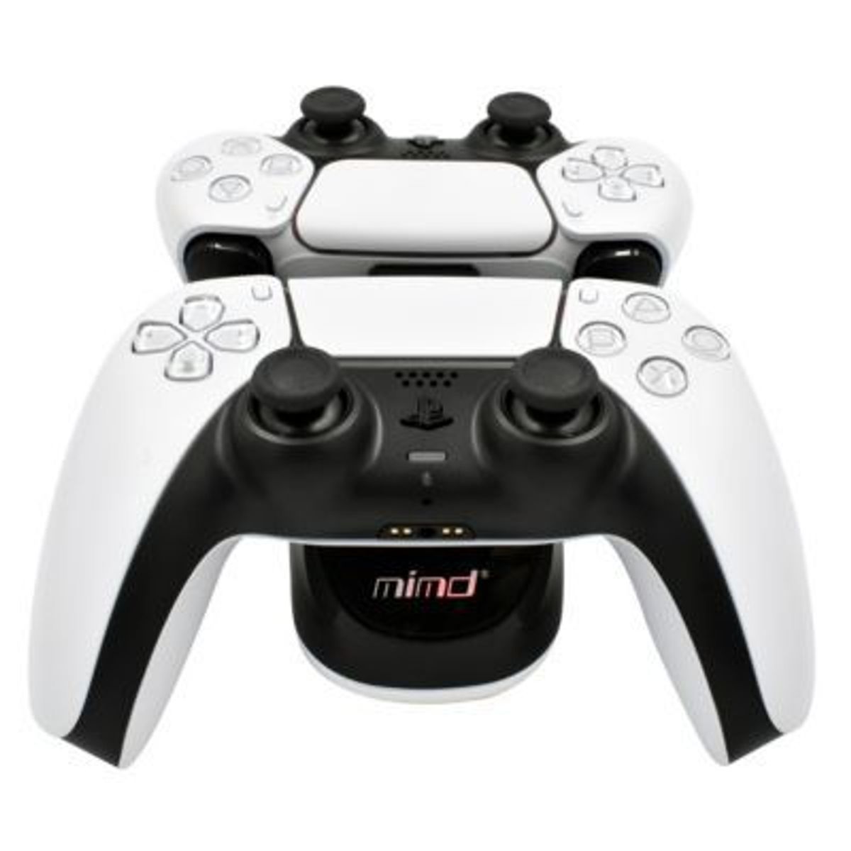 EXTINGTION - Cargador Horizontal Doble para Mandos PS5 con LED