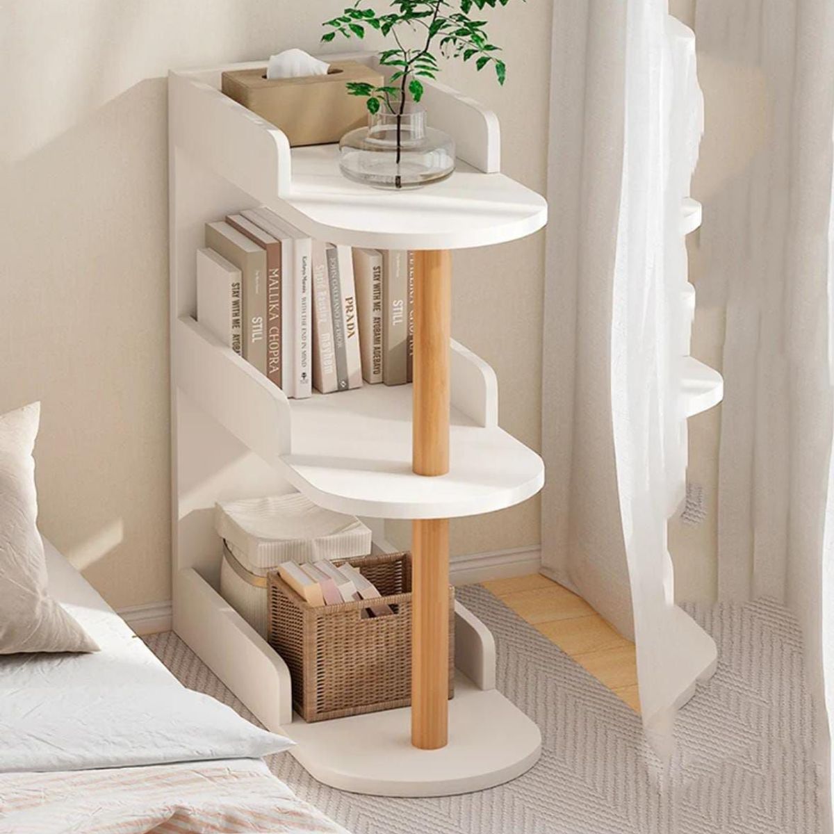 NACION MUEBLES - Mesa Lateral Multiusos Cielo