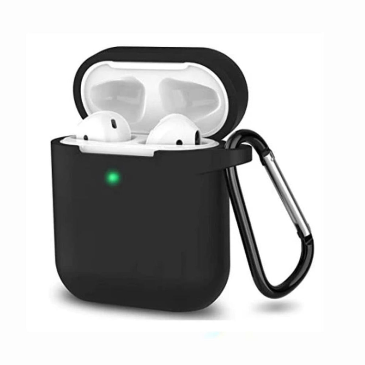 GENERICO - Case de Silicona Para Airpods 1era y 2da Gen - Negro