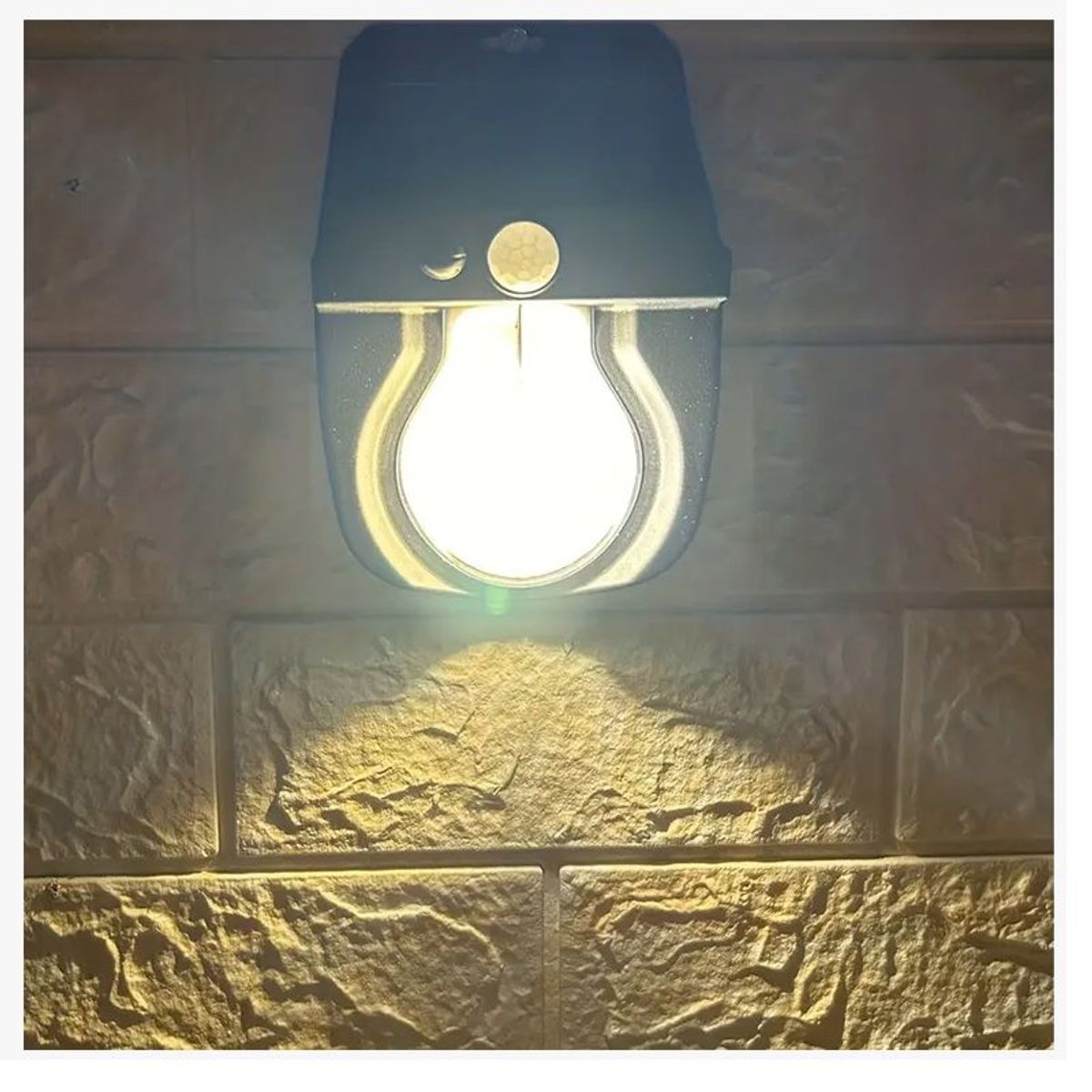 GENERICO - Combo 3 Lámpara Foco Luz Led Solar con Sensor Movimiento Recargable