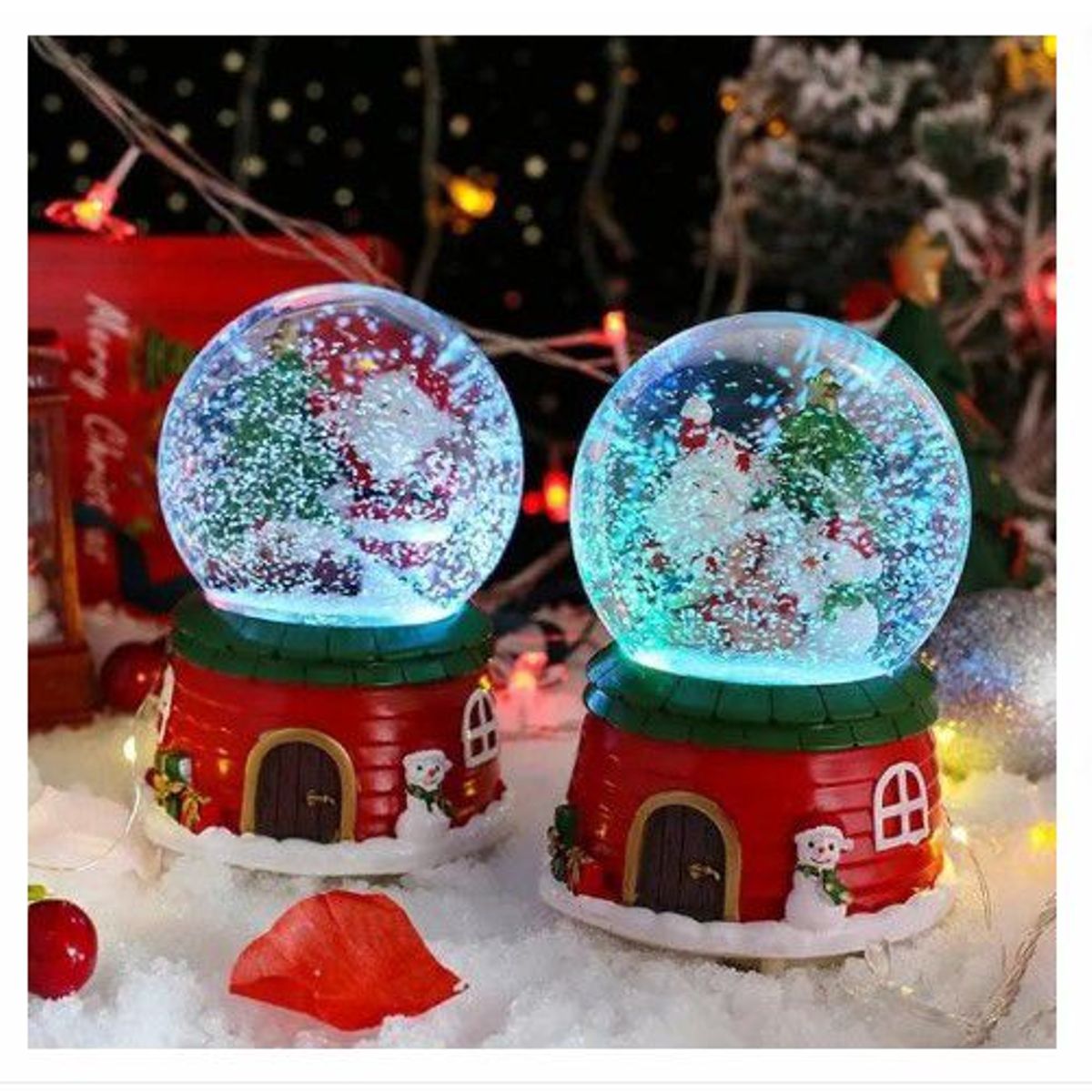 GENERICO - Esfera Navideña Musical Grande con Luz regalo pilas