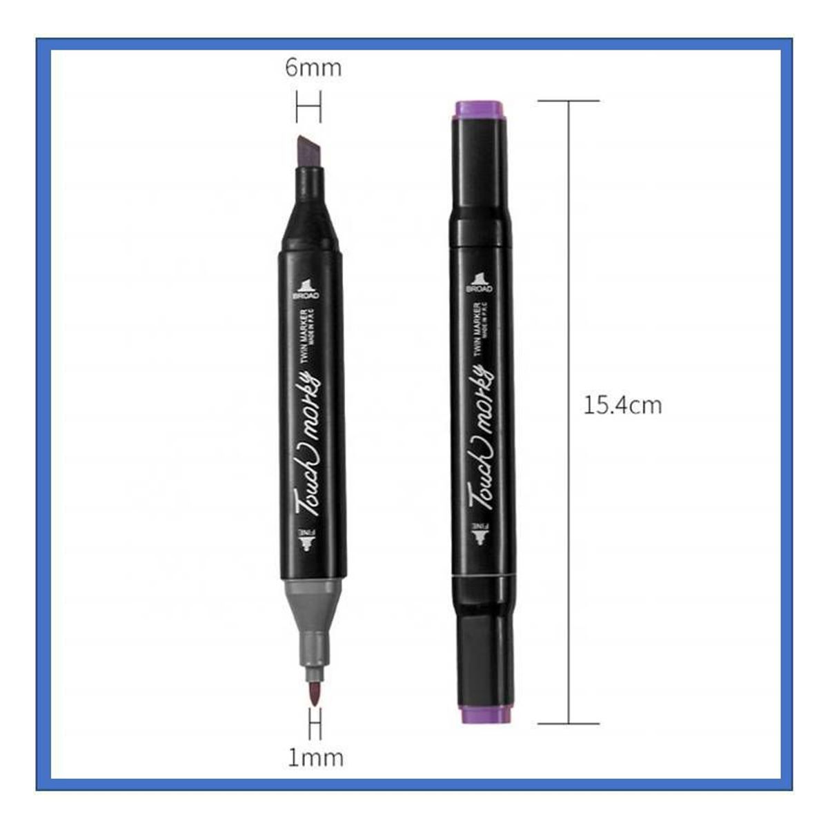 GENERICO - PLUMONES DOBLE PUNTA 168 UNI