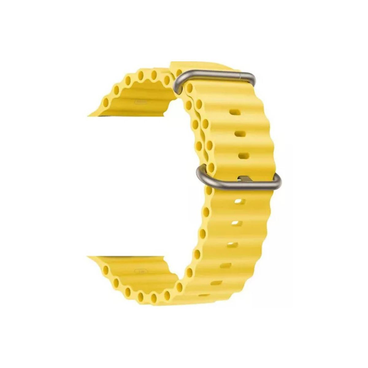 GENERICO - Correa Ultra Ocean para AppleWatch y SmartWatch Amarillo 44-45-46-49mm