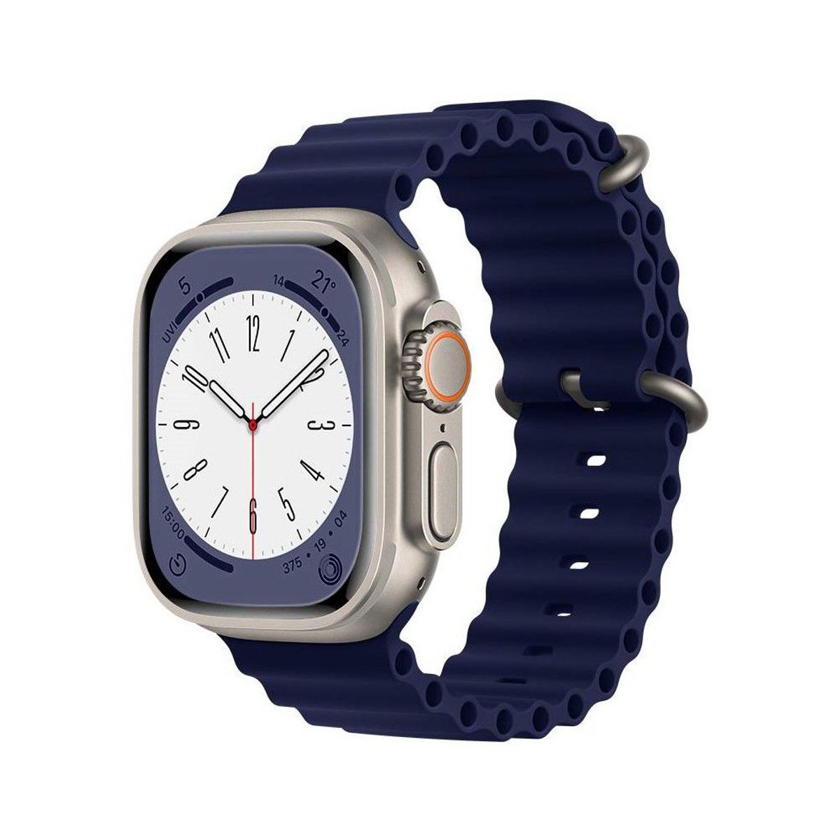GENERICO - Correa Ultra Ocean para Apple Watch y Smart Watch Azul 44-45-46-49mm