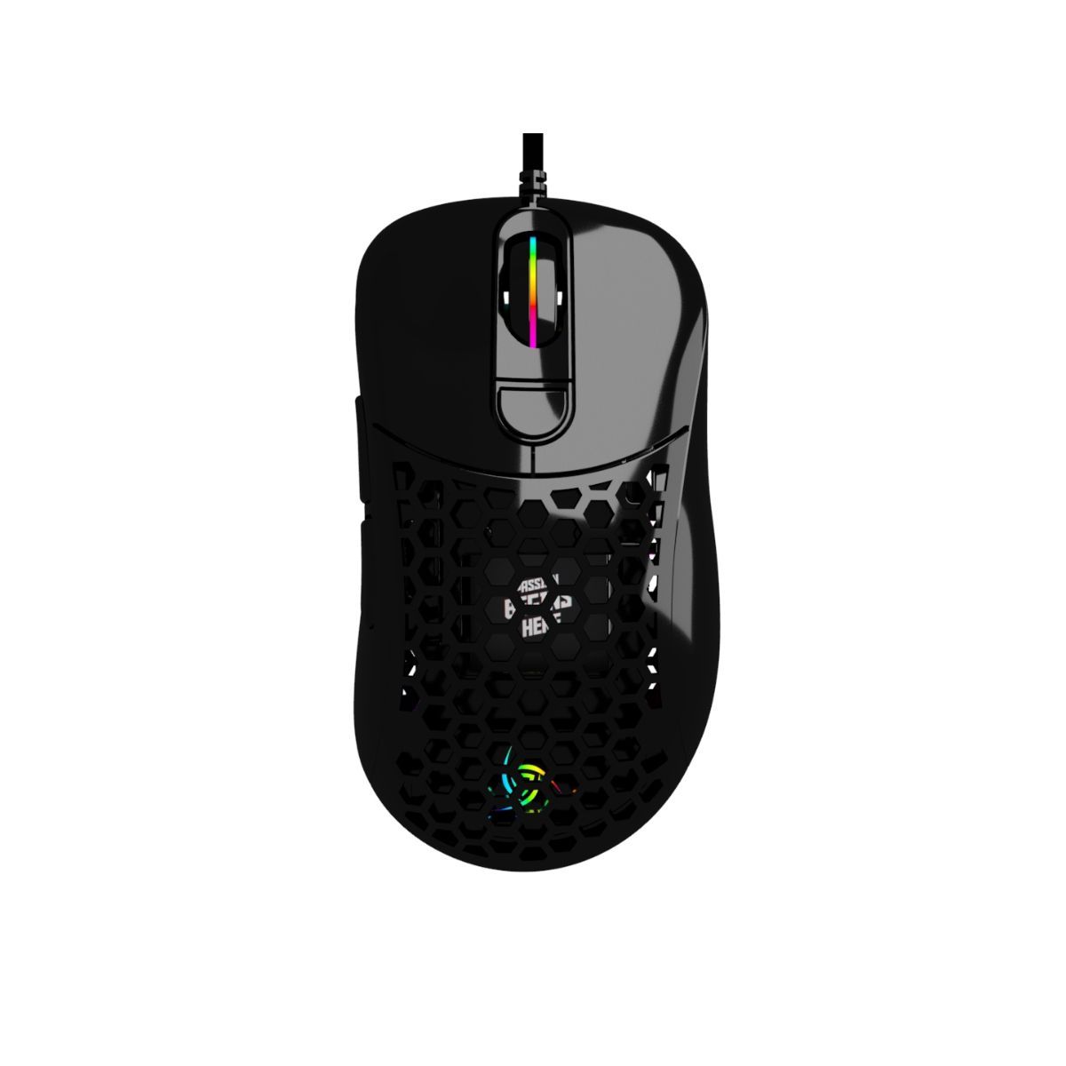 VSG - Mouse Gamer VSG Aquila Air Ergonómico Negro Brillante