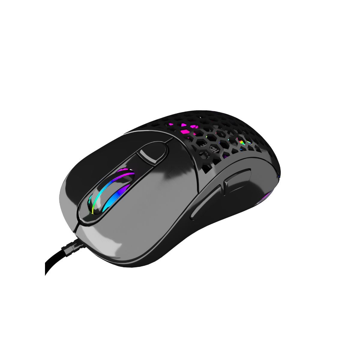 VSG - Mouse Gamer VSG Aquila Air Ergonómico Negro Brillante