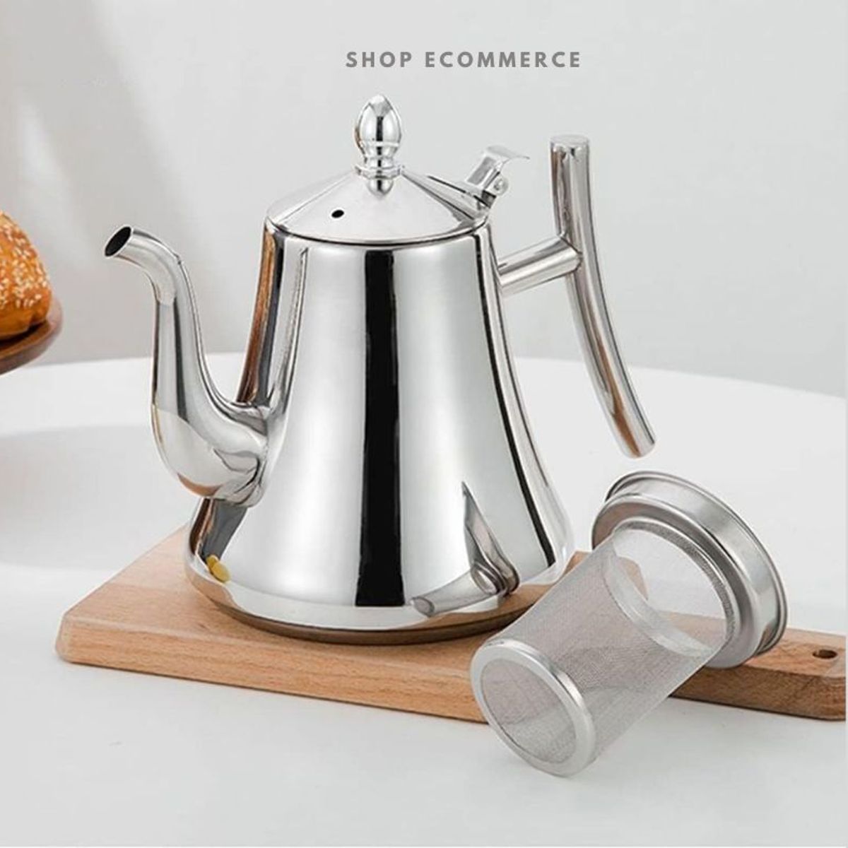 GENERICO - Cafetera tetera con infusor 1.5 L