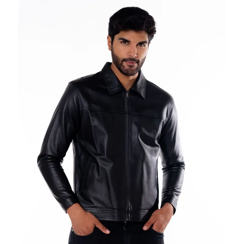 Casaca Cuero Hombre Falabella Chaqueta Cuero Karl Lagerfeld X
