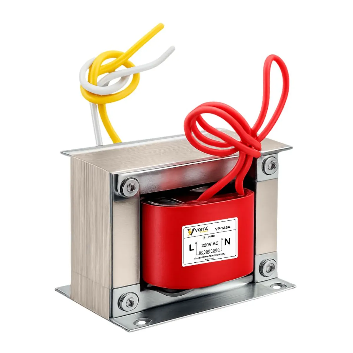VOITA POWER - Transformador monofásico 220V AC a 12-0-12V AC 5 Amperios