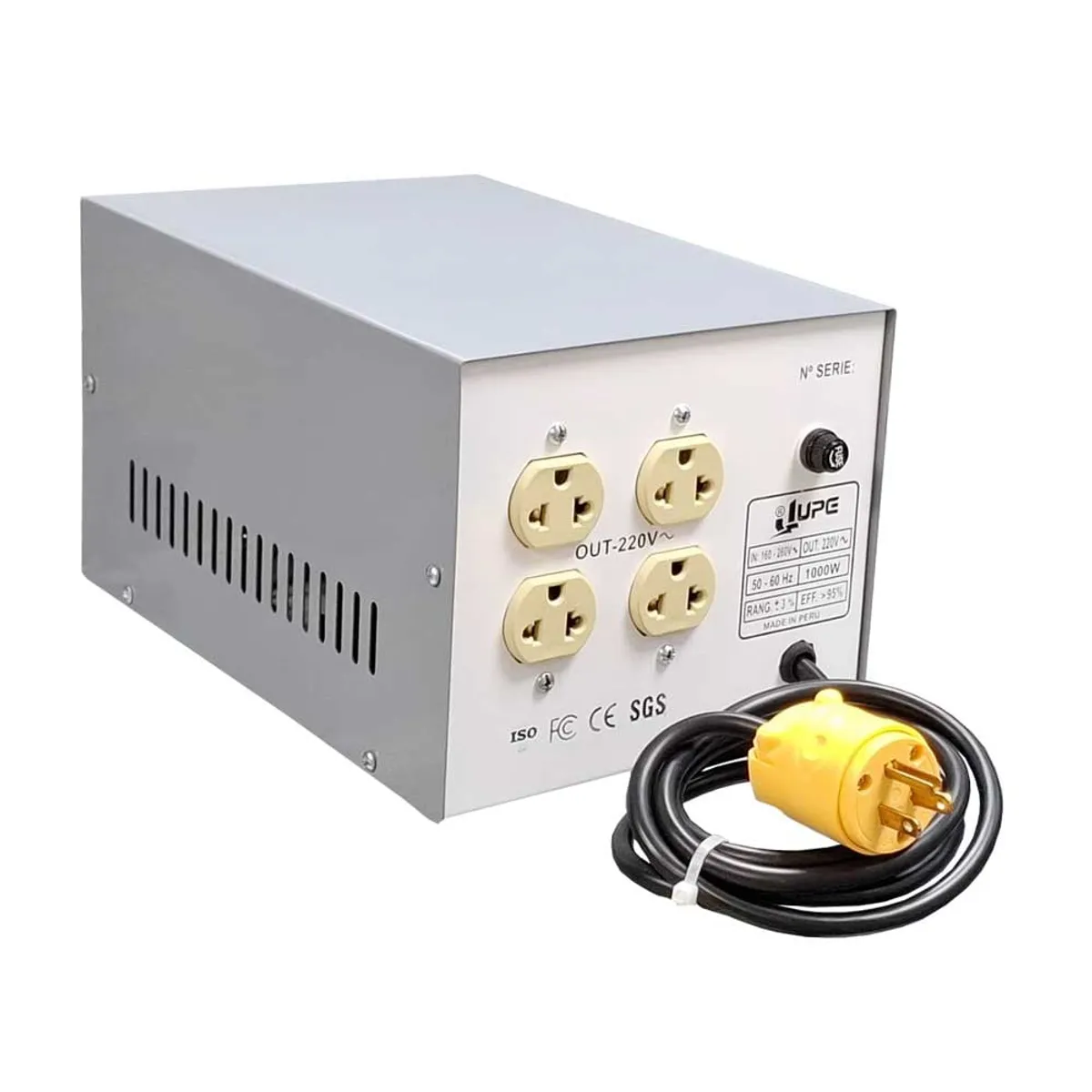 JUPE SUMINISTROS DE ENERGIA - Estabilizador Solido de 1KVA 1000W 220V