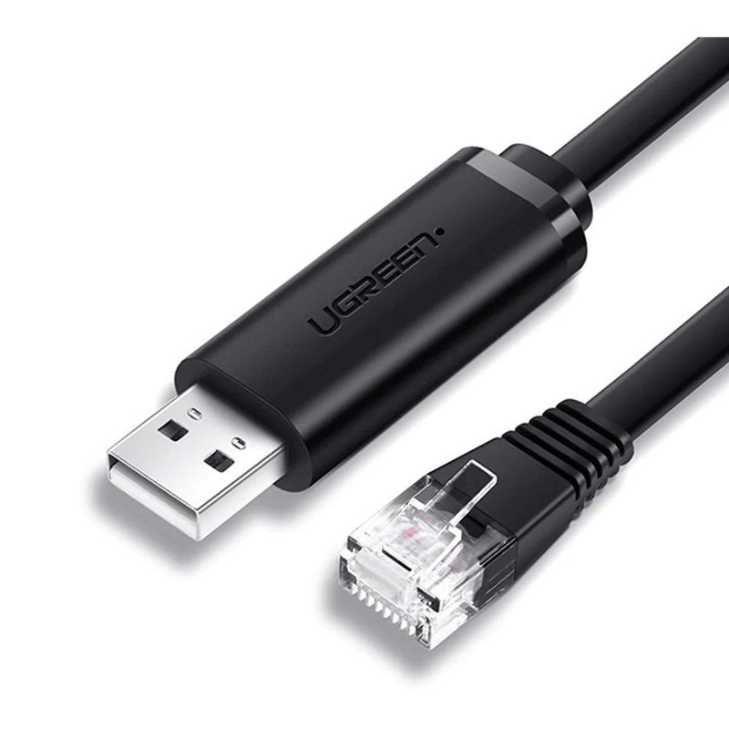 UGREEN - Cable Consola Ugreen USB 2.0 to RJ45 RS232 FTDI Chip 3mts CM204 60813