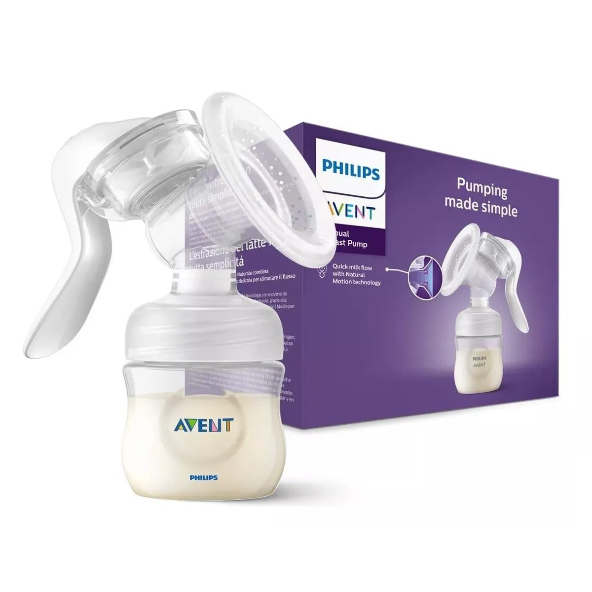 AVENT - Extractor De Leche Avent Manual Portafil  Biberon Scf43001