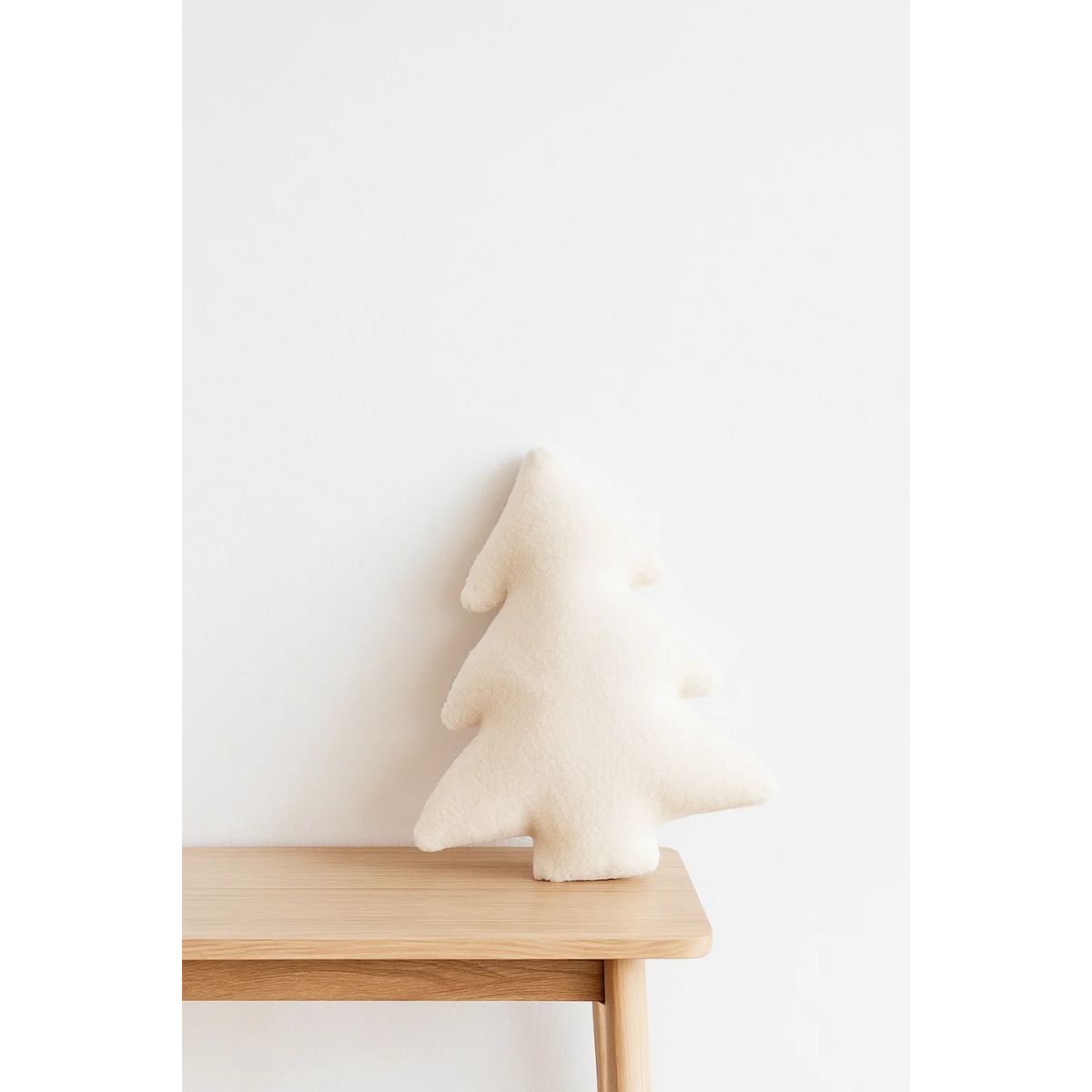 GENERICO - Cojín Navideño Deco Arbol De Navidad Crema 35 X 40cm