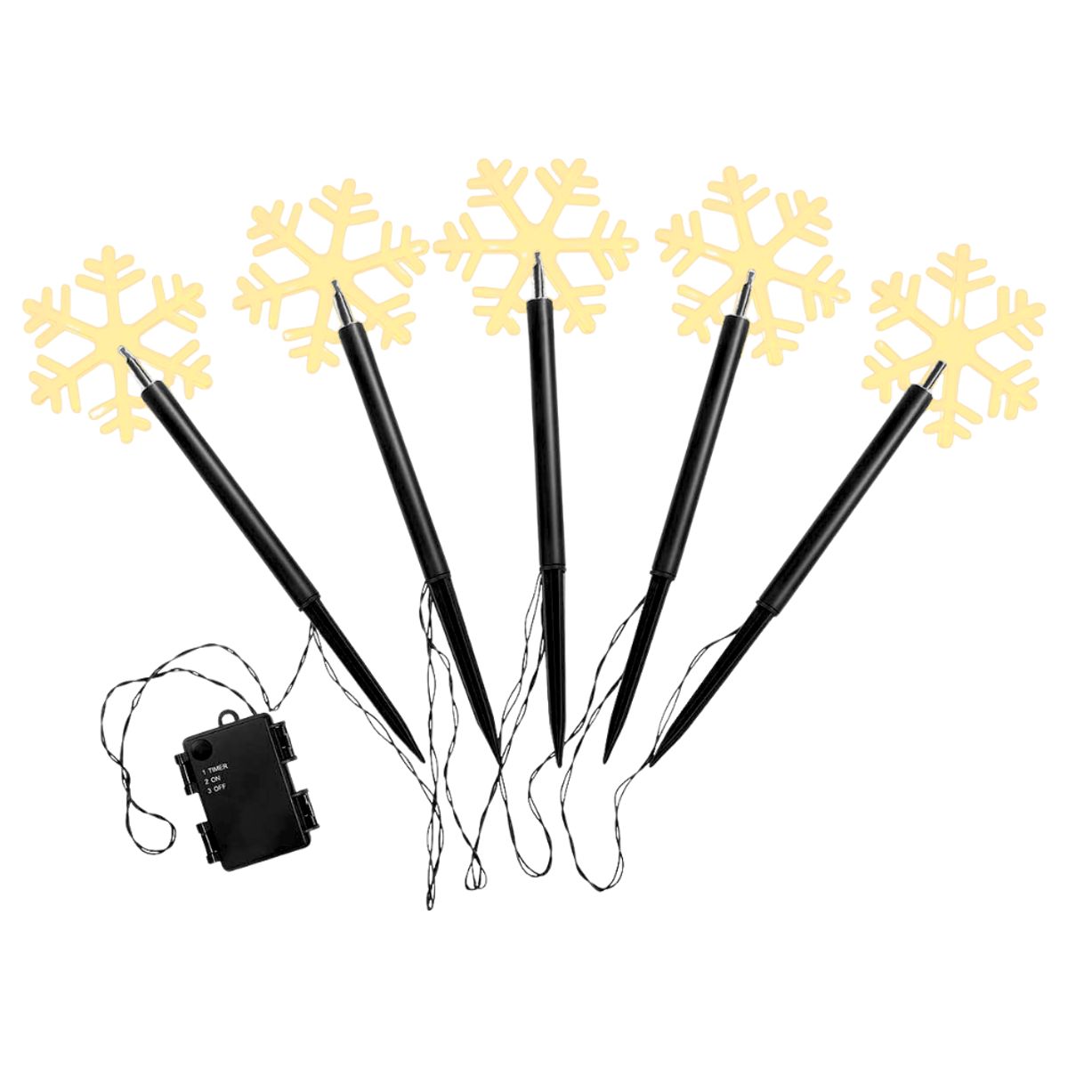 INSPIRA - Luces Copo de Nieve Impermeable para Jardín Decoración Navidad