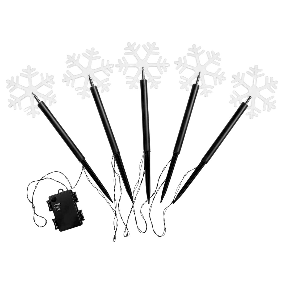 INSPIRA - Luces Copo de Nieve Impermeable para Jardín Decoración Navidad