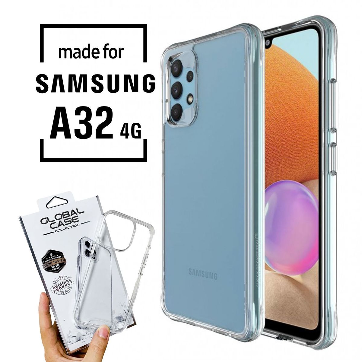 SPACE - Case Space Para Samsung A32 4G Transparente