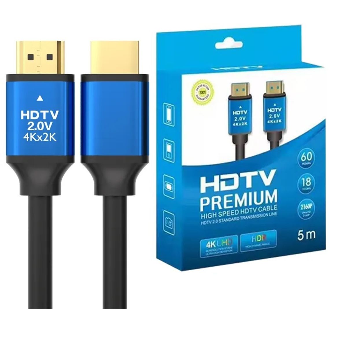 PREMIUM - Cable Hdmi Premiun 2 Metros V2.0 4k Ultra Hd 60hz