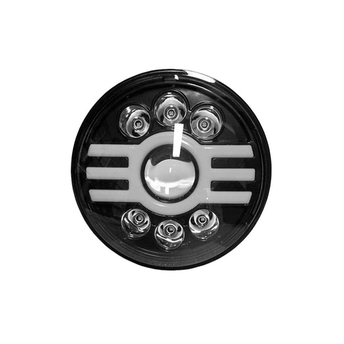 GENERICO - Faro Led 7 pulgadas Redondo Modelo H 4000LM Kontrol