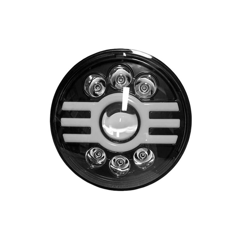 GENERICO - Faro Led 7 pulgadas Redondo Modelo H 4000LM Kontrol
