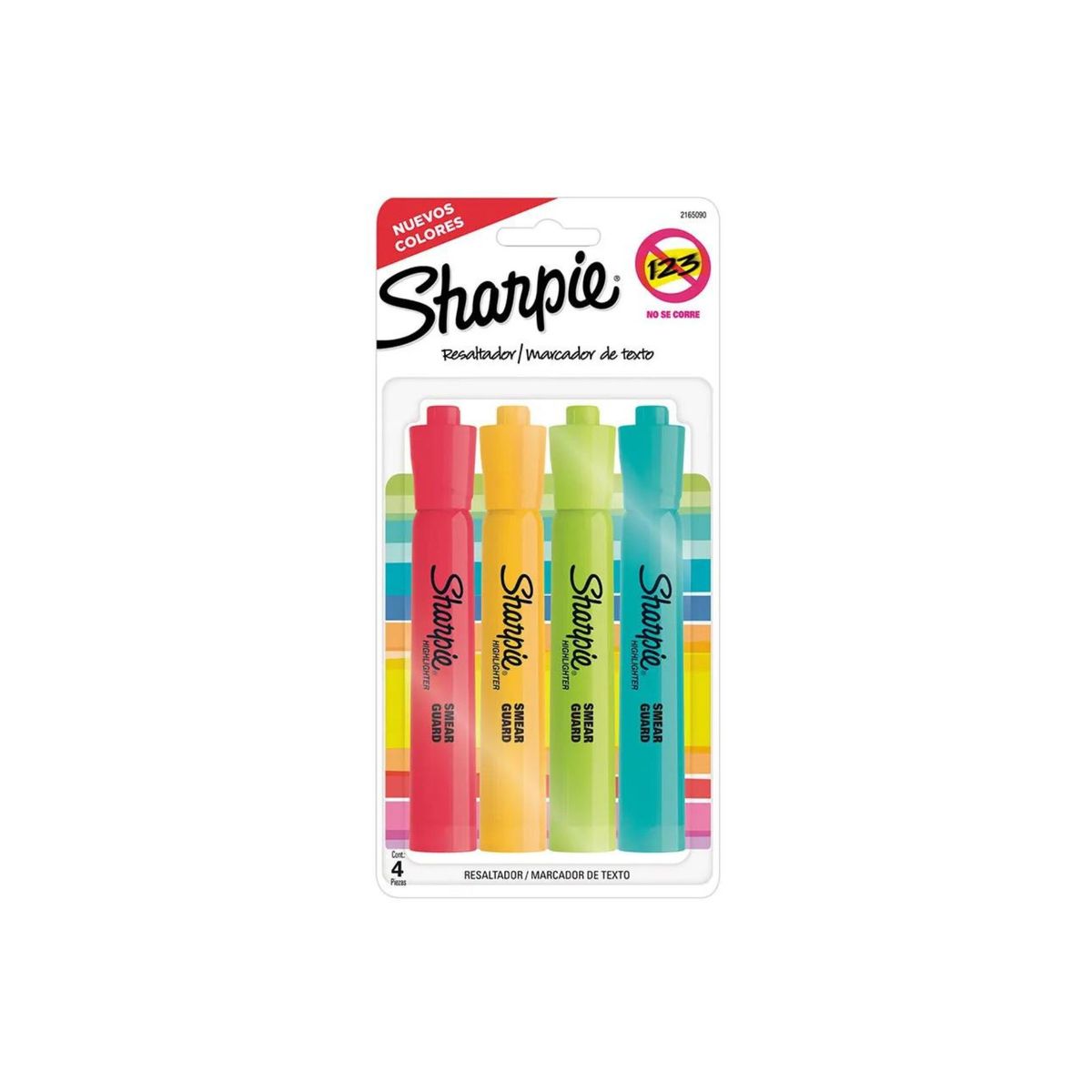 SHARPIE - Resaltador Sharpie Tank Colores Fashion x4