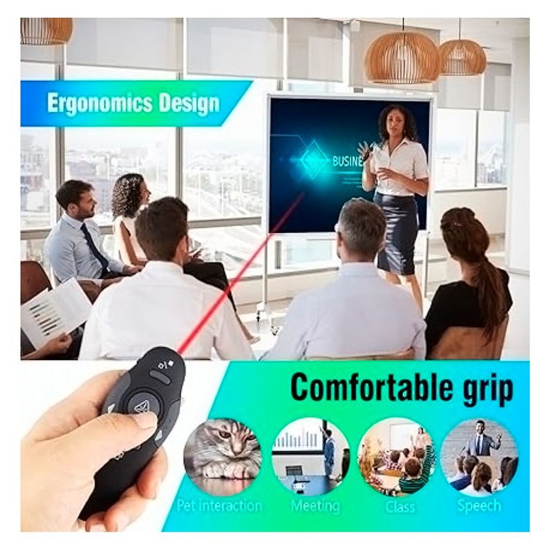 GENERICO - Presentador Diapositiva PPT Mouse Puntero Laser Exposicion