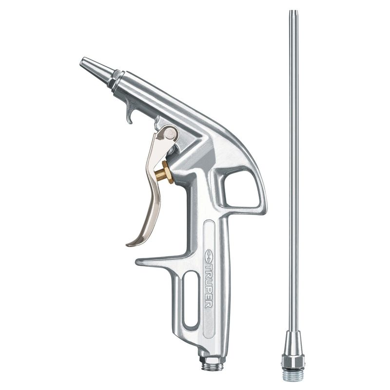 TRUPER - Juego de pistola sopleadora con 2 boquillas 1/4" Npt