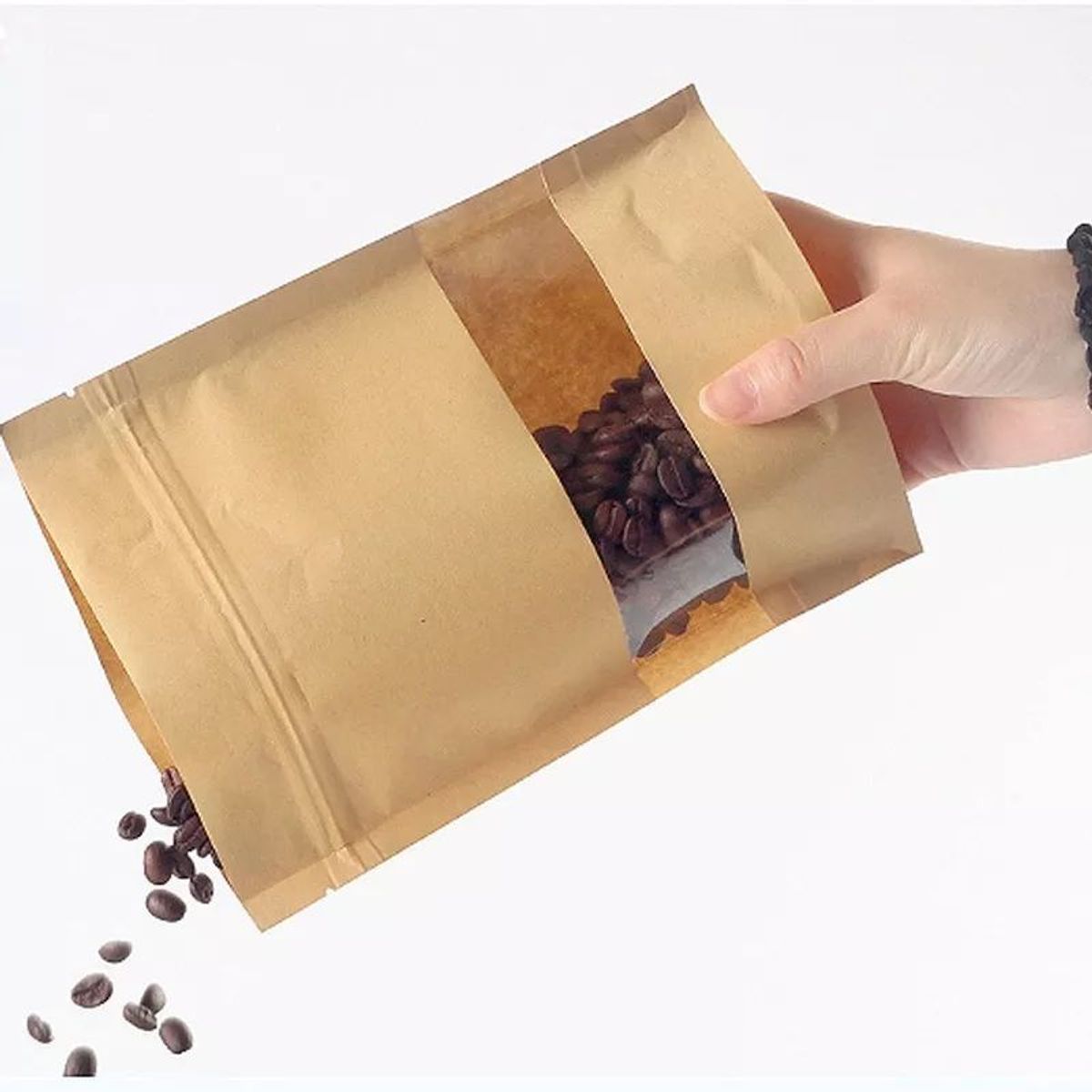 LA SEMILLITA PERUANA - 50 Sobre Bilaminado Kraft orgánico con ventana