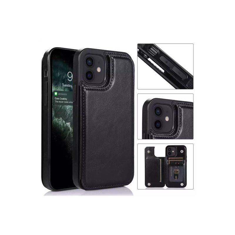 GENERICO - Case billetera cuero - iPhone 11