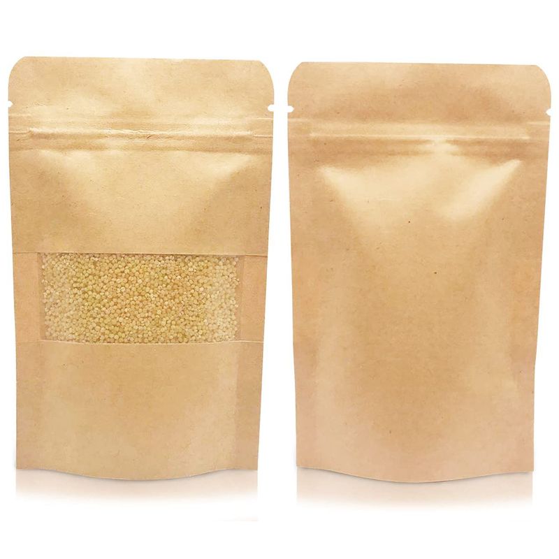 LA SEMILLITA PERUANA - 500 Sobre Trilaminado Kraft con ventana con zipper
