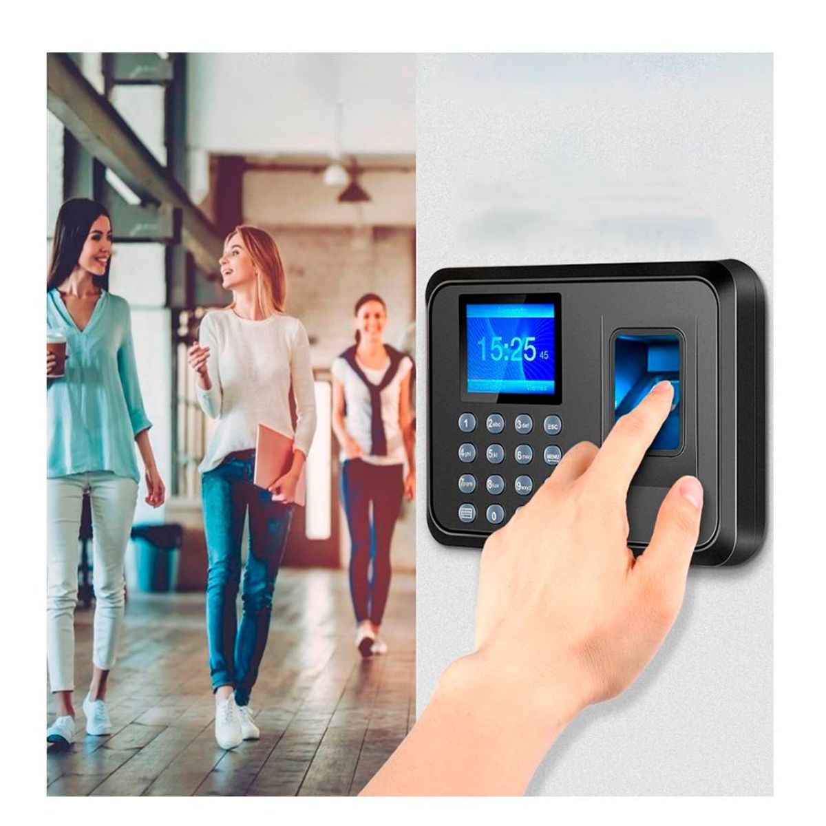 GENERICO - Lector Huella Biométrico de Control De Asistencia por Cerradura Smart