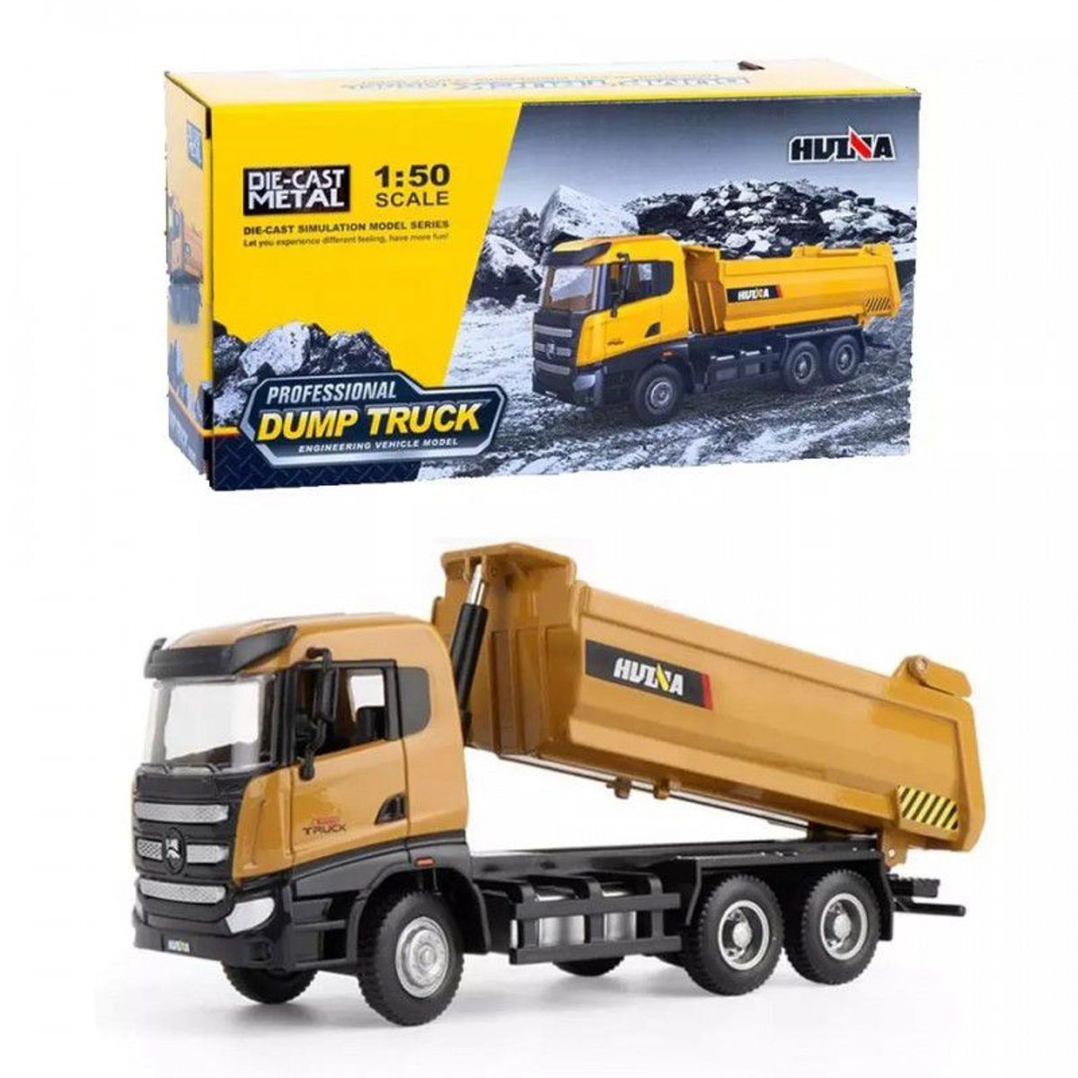 HUINA - Camión Volquete de Metal Miniatura a Escala 150 HUINA