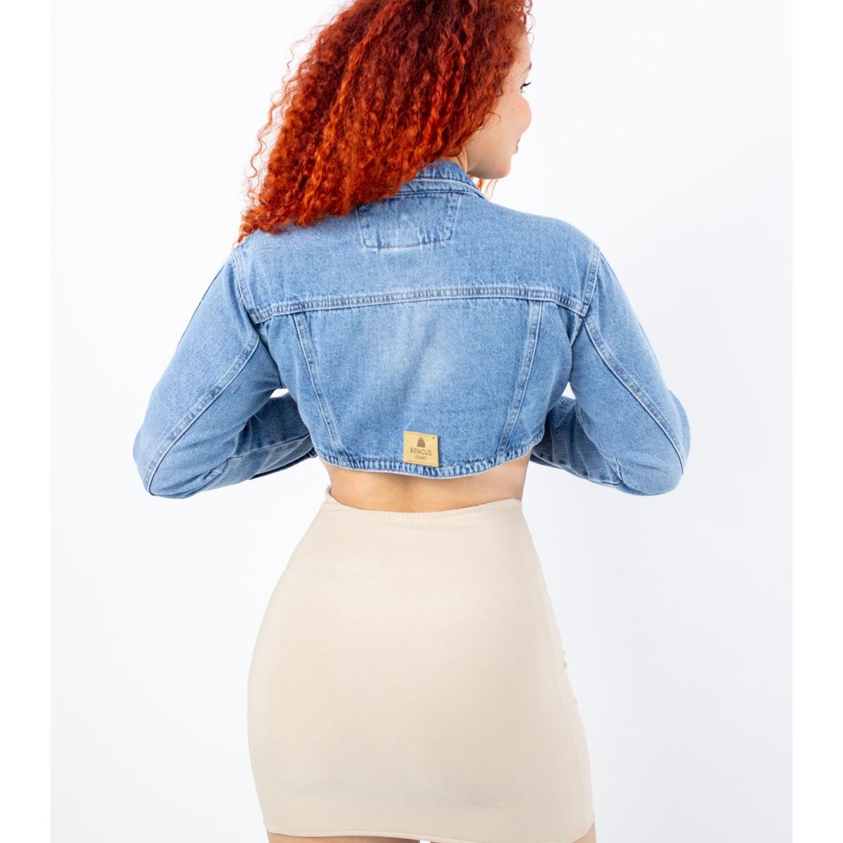 BENCUS JEANS - Casaca Crop Jeans Mujer