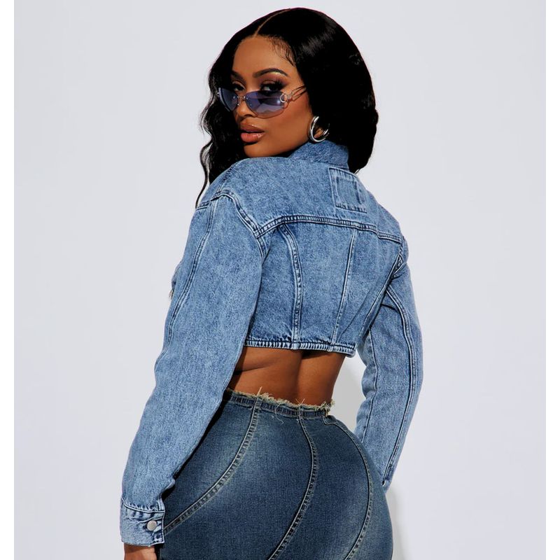 Casaca Crop Casaca Jean Para Mujer Casaca Crop Jeans Mujer BENCUS
